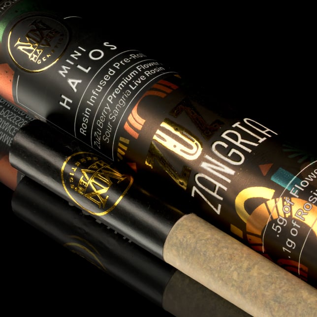 Zuzu Zangria Mini Halos Rosin Infused Pre-Roll Single [.6g] - Image 5