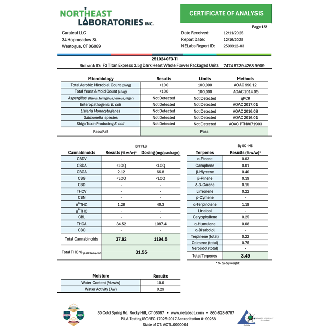 Curaleaf - Titan Express (S) Flower  C0030001326 - Image 5