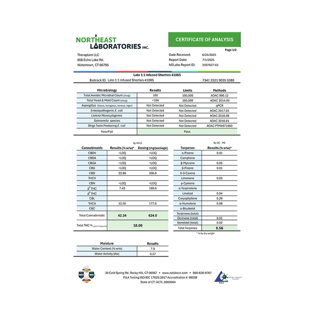 Theraplant - Lato 1:1 (H) Infused Shorties 4pk (1.6g) C0040001085 - Image 3