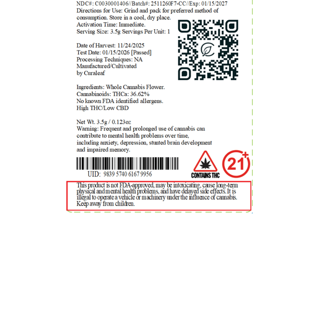 Grassroots - Ched R Cheez (I) Flower  C0030001406 - Image 6