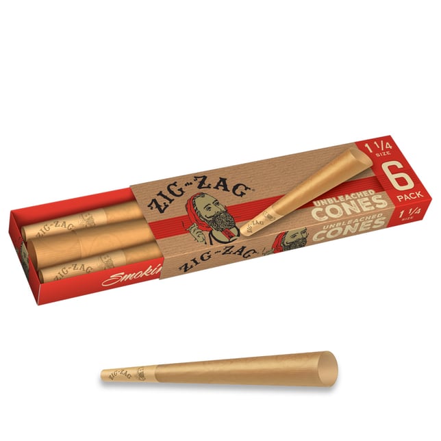 Unbleached Ultra Thin Cones - 1 1/4 [6pk] - Image 3