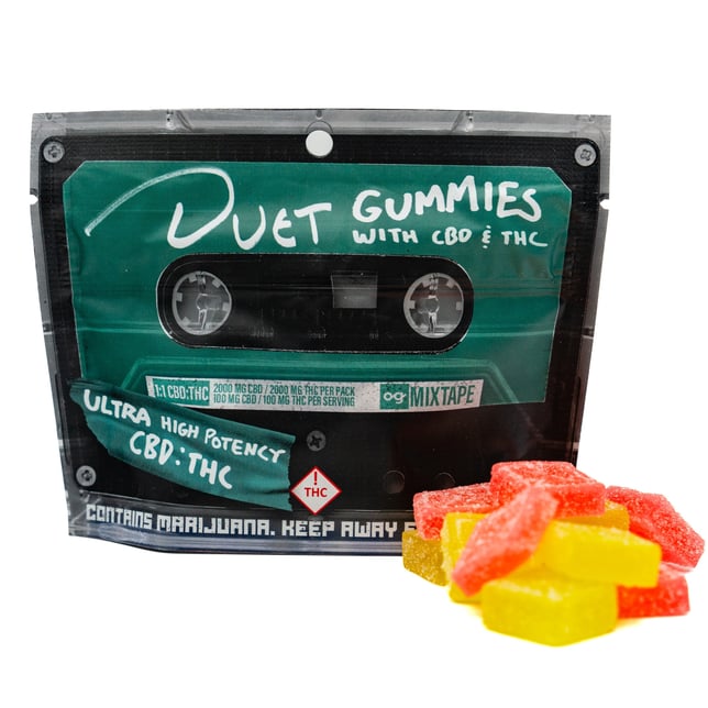 og Mixtape - Duet Gummies with CBD & THC (1:1 - 2000mg) - Image 2 og Mixtape - Duet Gummies with CBD & THC (1:1 - 2000mg) - Image 2