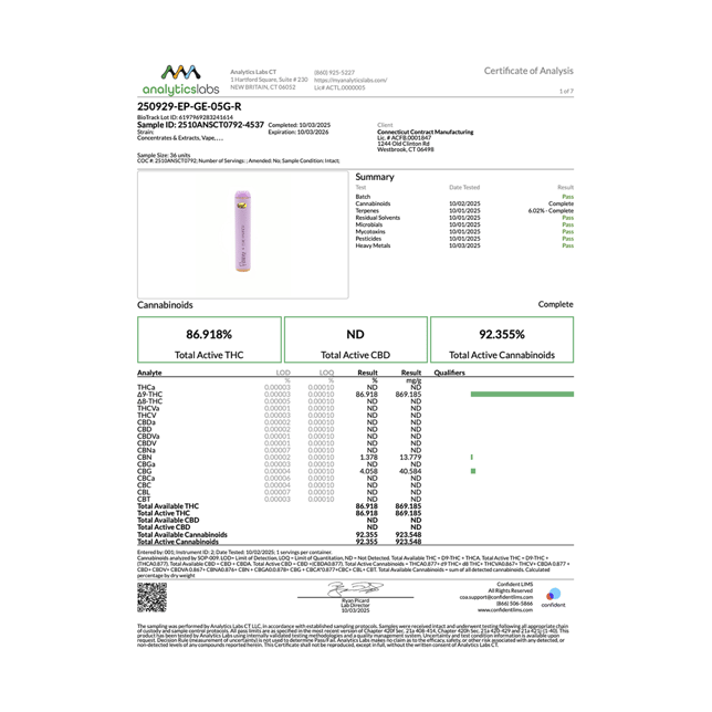 Edie Parker - Grape Escape (I) Petal Puffer Disposable (0.5g) C0060000312 - Image 2