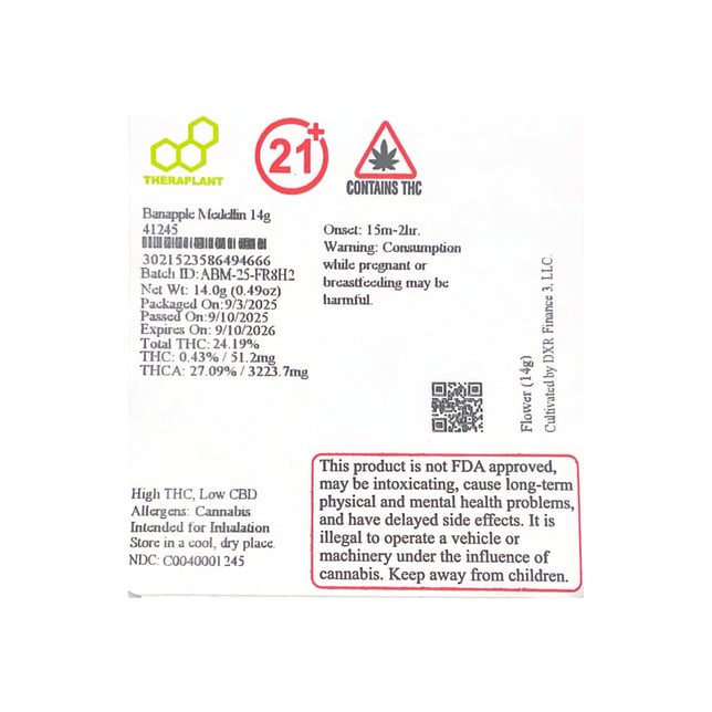 Theraplant - Banapple Medellin (H) Flower C0040001245 - Image 2 Theraplant - Banapple Medellin (H) Flower C0040001245 - Image 2