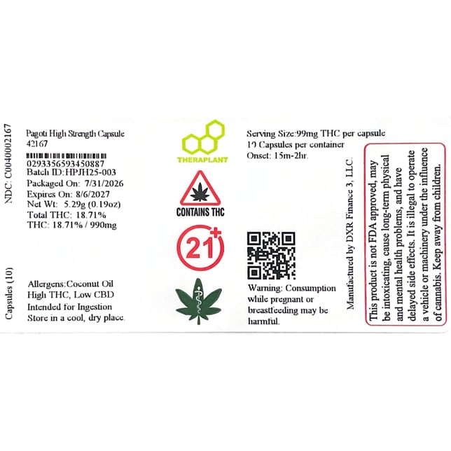 Theraplant - Pagoti (H) Capsules (99mg 10pk) C0040002167 - Image 2
