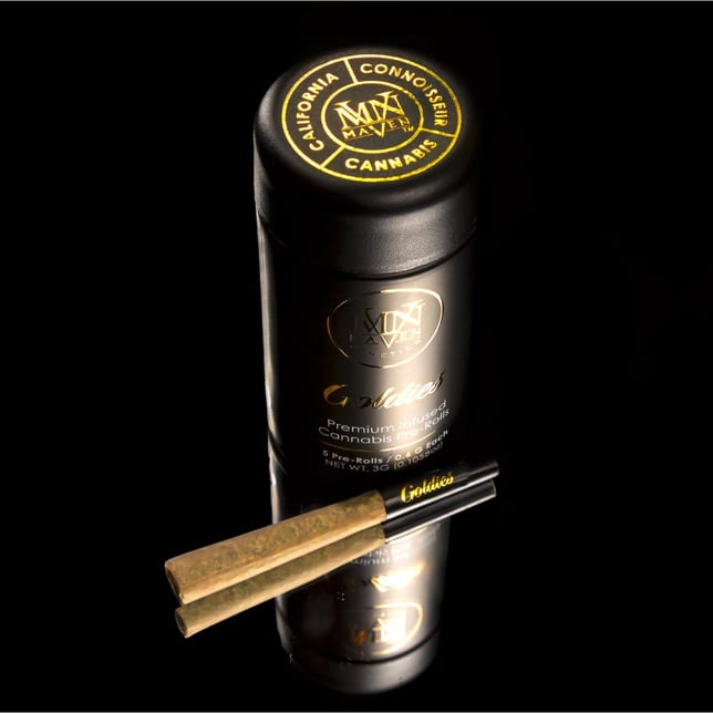 Blue Lotus Goldies Infused Pre-Rolls 5-Pack [3g] - Image 3