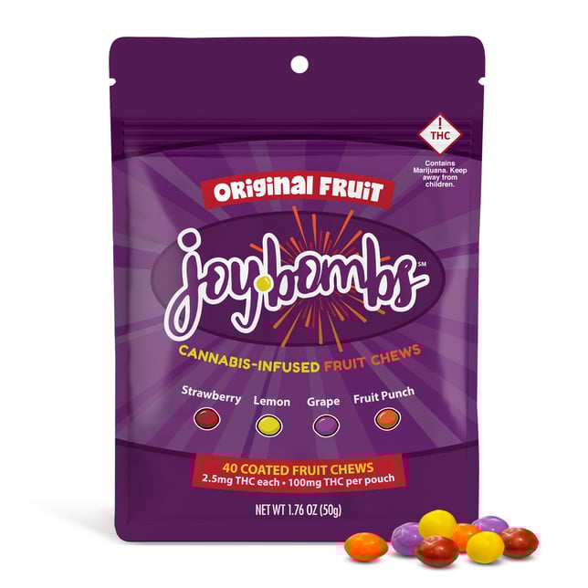 Joy Bombs Original Fruit - 100mg THC (40 pk / 2.5mg ea) - Image 2 Joy Bombs Original Fruit - 100mg THC (40 pk / 2.5mg ea) - Image 2
