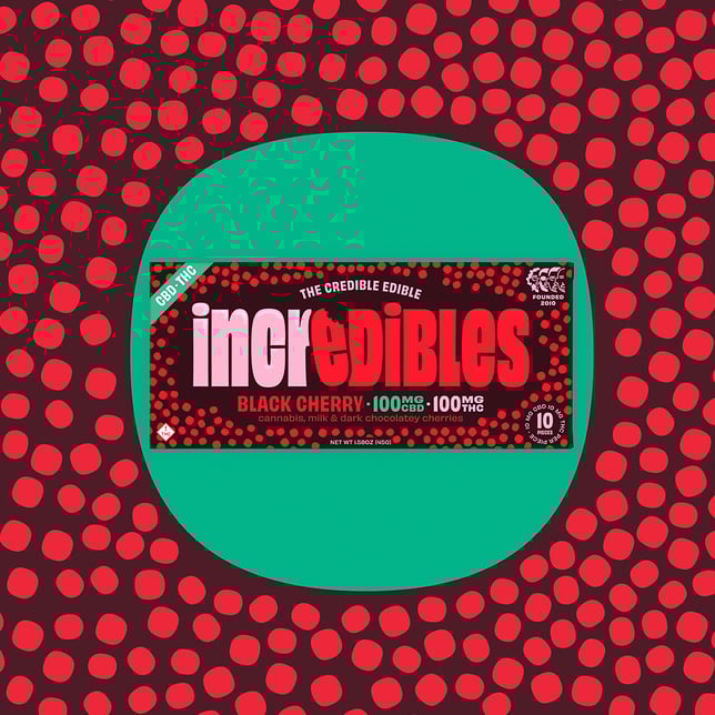 1:1 Black Cherry + CBD Bar [10pk] (100mg CBD/100mg THC) - Image 3