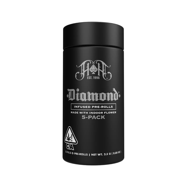 Fig Bar | Indica - Diamond THCA-Infused Pre-Rolls - 2.5G 5-Pack - Image 2