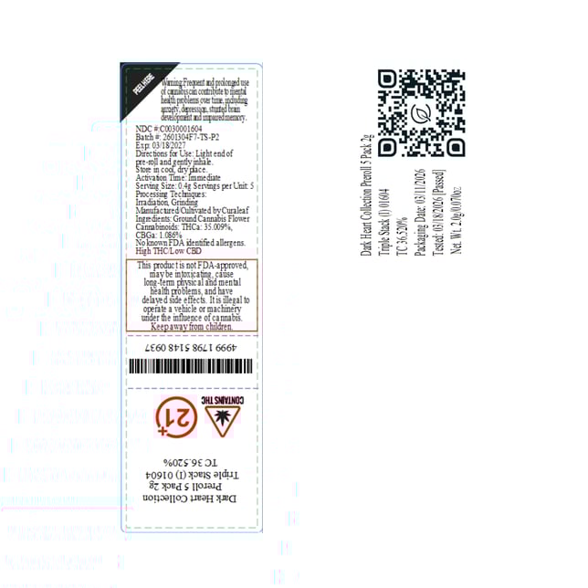 Curaleaf - Triple Stack (I) 0.4g Pre-Rolls 5pk (2g) C0030001604 - Image 2 Curaleaf - Triple Stack (I) 0.4g Pre-Rolls 5pk (2g) C0030001604 - Image 2