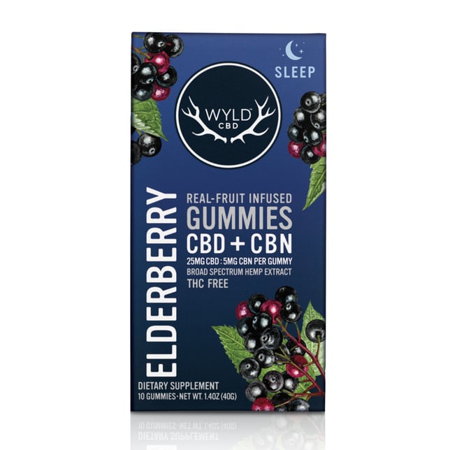250mg Elderberry CBD:CBN Gummies | 10-pack - Image 1