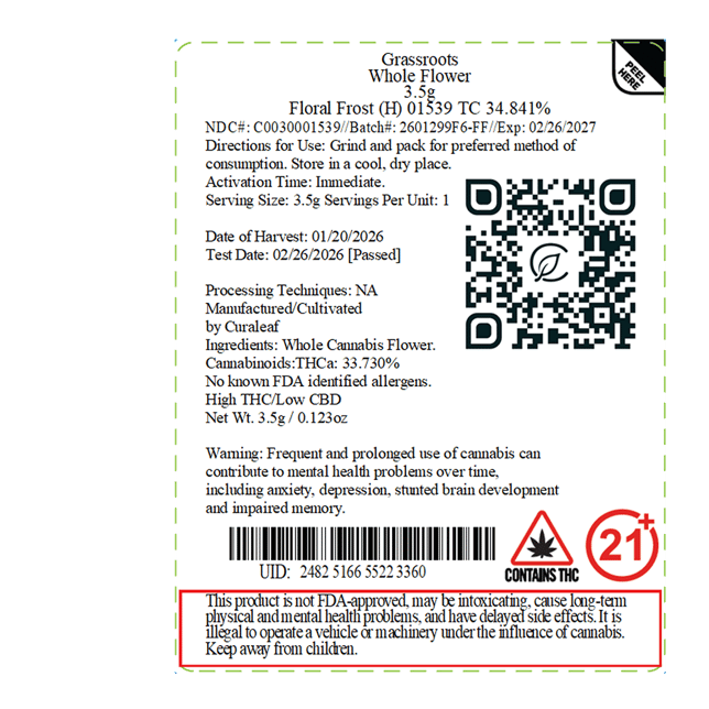 Grassroots - Floral Frost (H) Flower C0030001539 - Image 5 Grassroots - Floral Frost (H) Flower C0030001539 - Image 5