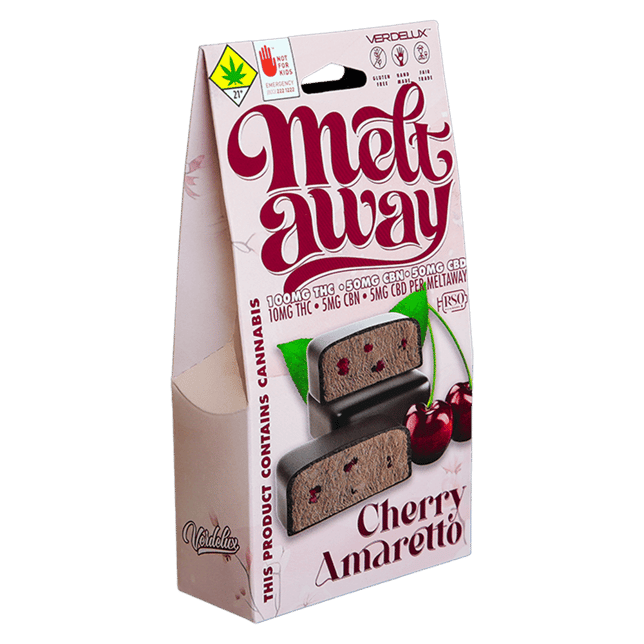 Meltaway Chocolate Covered Cherry Amaretto Dark 2:1:1 (DOHC) Edibles - 10pk 100mg THC/50mg CBN/50mg CBD - Image 3