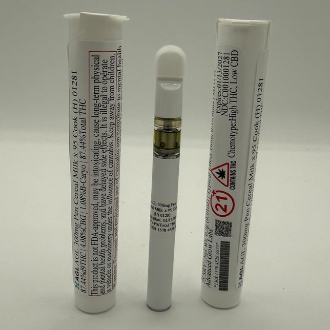 AGL - Cereal Milk x 95 Cook (H) Disposable Vape (0.3g) C0010001281 - Image 2