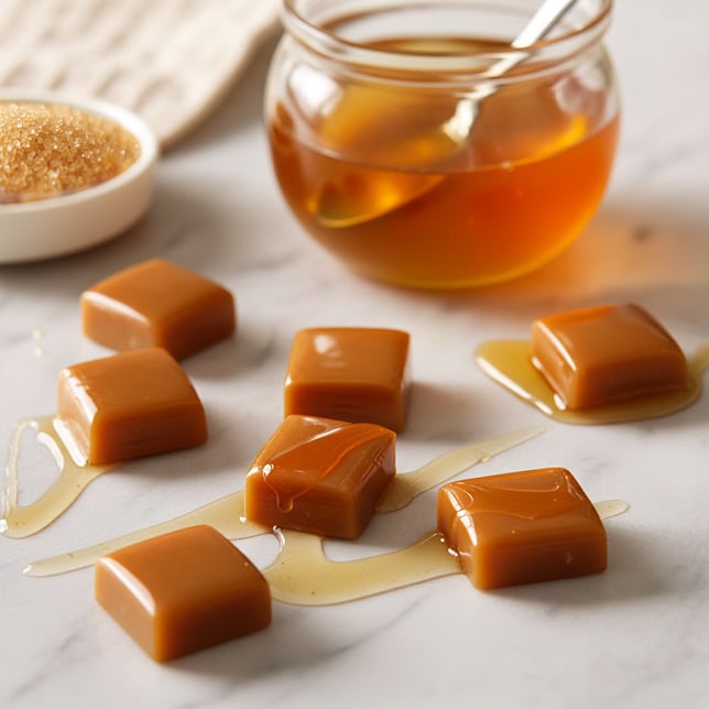 Caramels BON BOMBS Honey (DOHC) Edibles - 10pk 100mg THC - Image 2