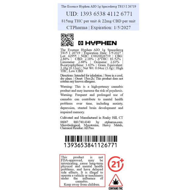 The Essence - Spacedawg (I) Hyphen Battery and Pod Bundle (1g) C0020026719 - Image 4