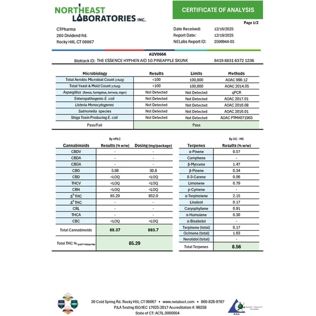The Essence - Pineapple Skunk (S) Hyphen Battery and Pod Bundle (1g) C0020026681 - Image 4