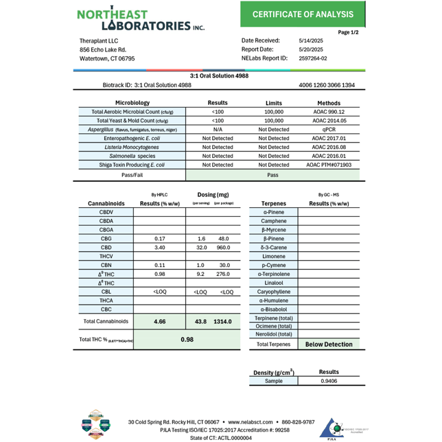 Theraplant - 3:1 Oral Solution (30mL) C0040000988 - Image 3