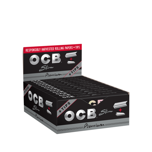 OCB® Premium Rolling Papers - Slim + Tips [32 leaves + 32 tips] - Image 2