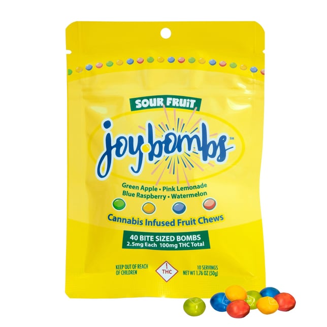 Joybombs Sour Fruit 100mg - Image 2