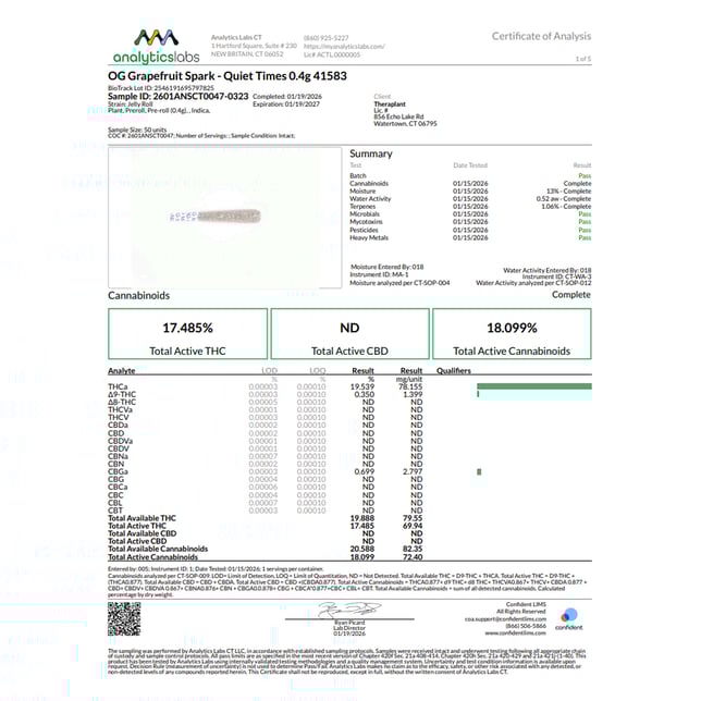 Miss Grass - OG Grapefruit (I) 0.4g Pre-Roll 1pk (0.4g) C0040001583 - Image 3
