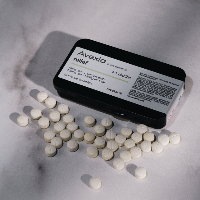 Avexia - Relief Tablets (2.38mg THC 10.21mg CBD 40pk) C0020026450 - Image 2