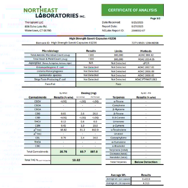 Theraplant - Savoti (S) Capsules (81.2mg 10pk) C0040001236 - Image 3