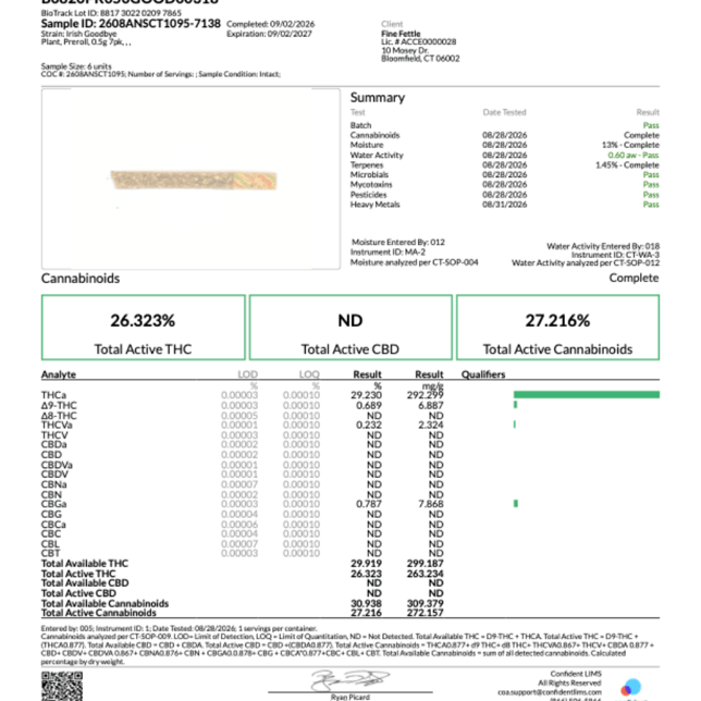 comffy - Irish Goodbye (H) 0.5g Pre-Roll 7pk (3.5g) C0140000318 - Image 3