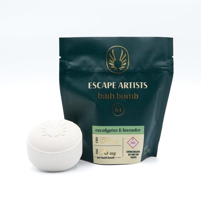 3:1 Bath Bomb - Eucalyptus & Lavender (150mg CBD/50mg THC) - Image 1 3:1 Bath Bomb - Eucalyptus & Lavender (150mg CBD/50mg THC) - Image 1