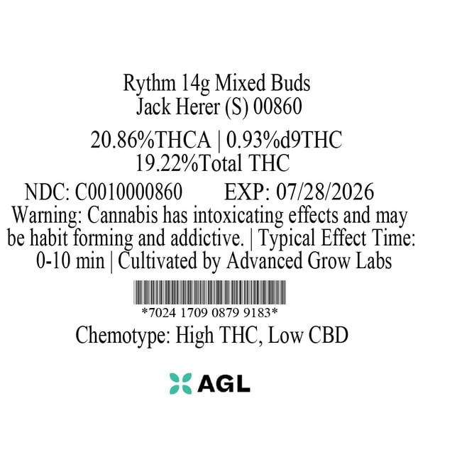 Rythm - Jack Herer (S) Flower C0010000860 - Image 3 Rythm - Jack Herer (S) Flower C0010000860 - Image 3