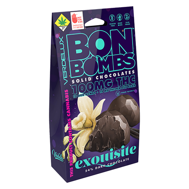 Dark Chocolate BON BOMBS (DOHC) Edibles - 10pk 100mg THC - Image 3 Dark Chocolate BON BOMBS (DOHC) Edibles - 10pk 100mg THC - Image 3