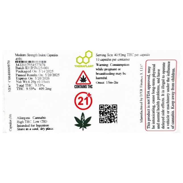 Theraplant - Indoti (I) Capsules (40.92mg 10pk) C0040000970 - Image 2