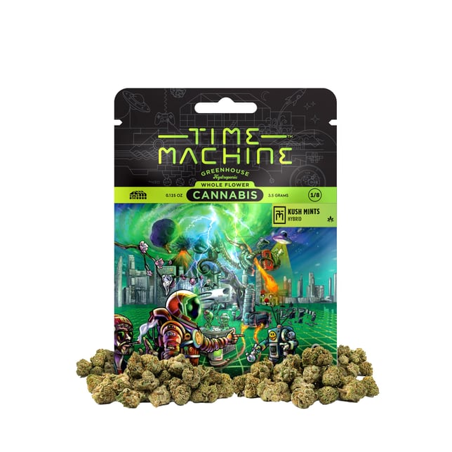 Time Machine Kush Mints | Klover Dispensary San Diego, CA
