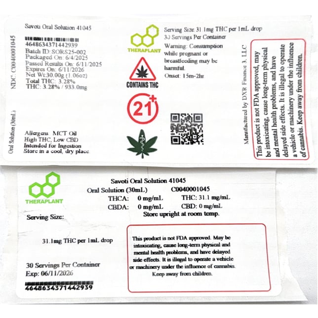 Theraplant - Savoti (S) Oral Solution (30mL) C0040001045 - Image 2 Theraplant - Savoti (S) Oral Solution (30mL) C0040001045 - Image 2