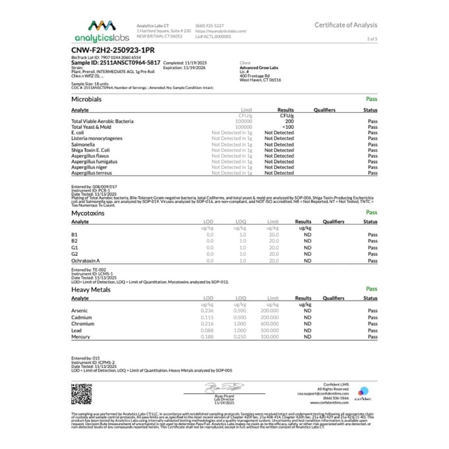 AGL - Chkn n WflZ (S) 1g Pre-Roll 1pk (1g) C0010001097 - Image 8 AGL - Chkn n WflZ (S) 1g Pre-Roll 1pk (1g) C0010001097 - Image 8