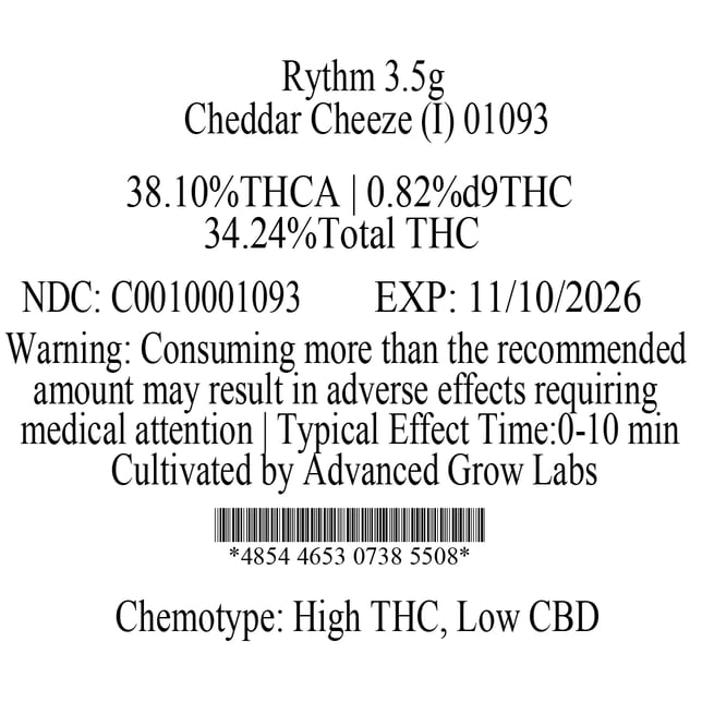 Rythm - Cheddar Cheeze (I) Flower C0010001093 - Image 3 Rythm - Cheddar Cheeze (I) Flower C0010001093 - Image 3