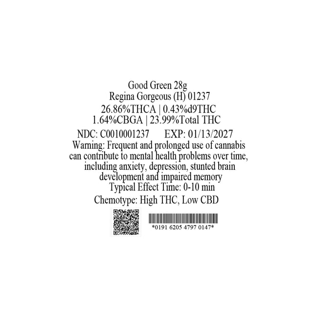 Good Green - Regina Gorgeous (H) Flower  C0010001237 - Image 4