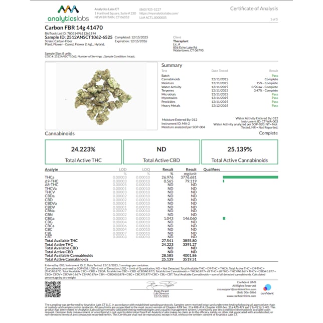 Theraplant - Carbon FBR (H) Flower  C0040001470 - Image 2