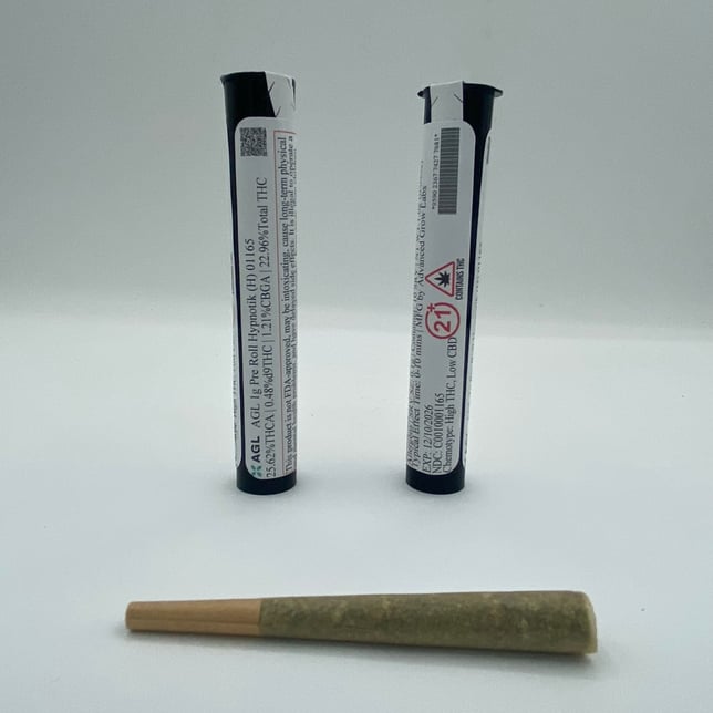 AGL - Hypnotik (H) 1g Pre-Roll 1pk (1g) C0010001165 - Image 2