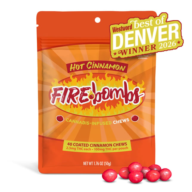 Fire Bombs Hot Cinnamon - 100mg THC (40pk / 2.5mg THC ea) - Image 2