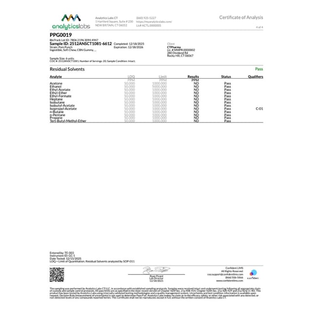 Encore - Pomegranate Punch (I) Gummies (9.02mg THC 4.72mg CBN 10pk) C0020026671 - Image 6