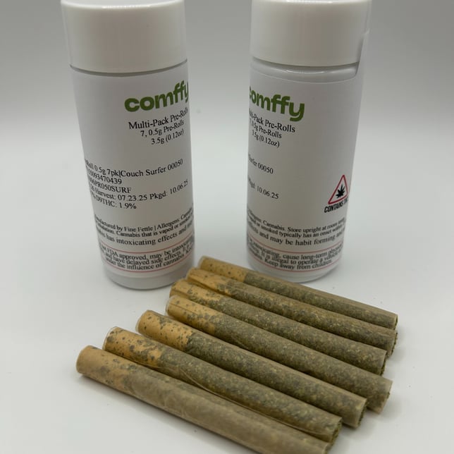 Comffy - Couch Surfer (I) 0.5g Pre-Rolls 7pk (3.5g) C0140000050 - Image 1 Comffy - Couch Surfer (I) 0.5g Pre-Rolls 7pk (3.5g) C0140000050 - Image 1