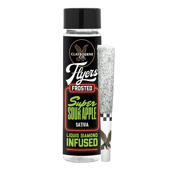 Super Sour Apple (1g) - Diamond Frosted Flyers Pre-Rolls - Image 1 Super Sour Apple (1g) - Diamond Frosted Flyers Pre-Rolls - Image 1
