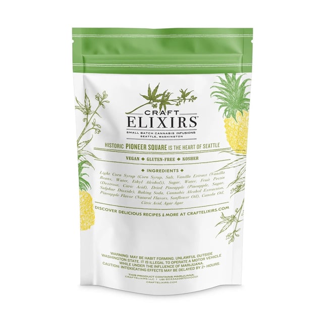 1:1 Gummies Pineapple Crush [10pk] (50mg CBD/50mg THC) - Image 2