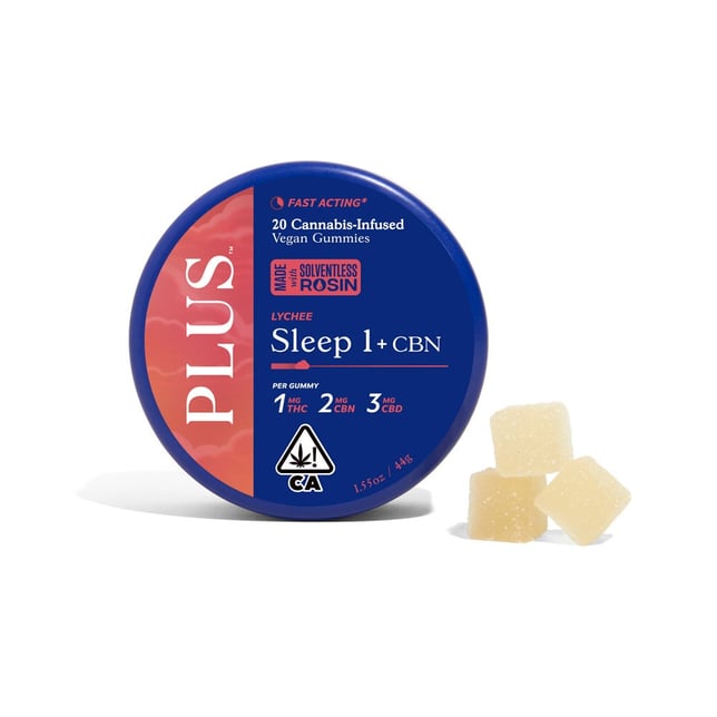 Lychee Sleep 1:2:3 Gummies [Solventless Rosin 20pk] - Image 2