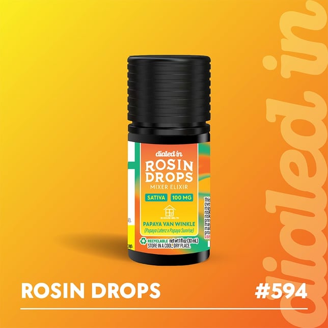 100mg - Papaya Van Winkle - Rosin Drops - Image 1