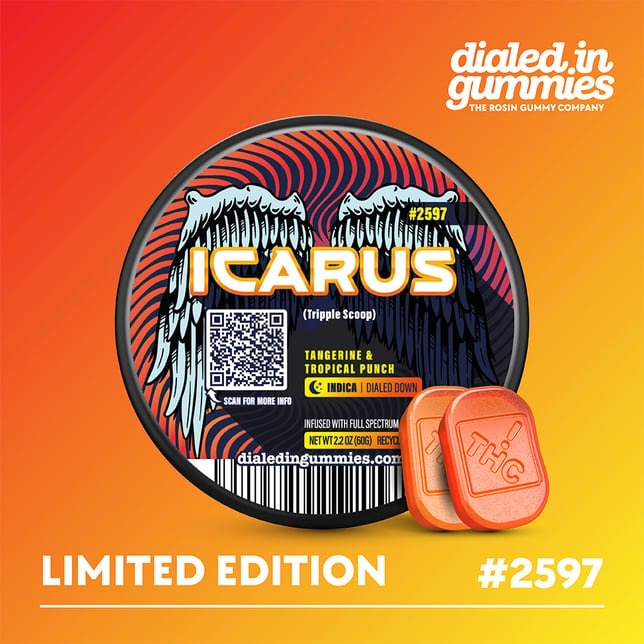 100mg - Icarus #2597 - Rosin Gummies (10pk) - Image 1