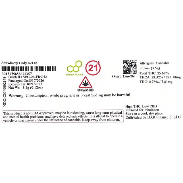 Theraplant - Strawberry Cndy (S) Flower C0040002148 - Image 2