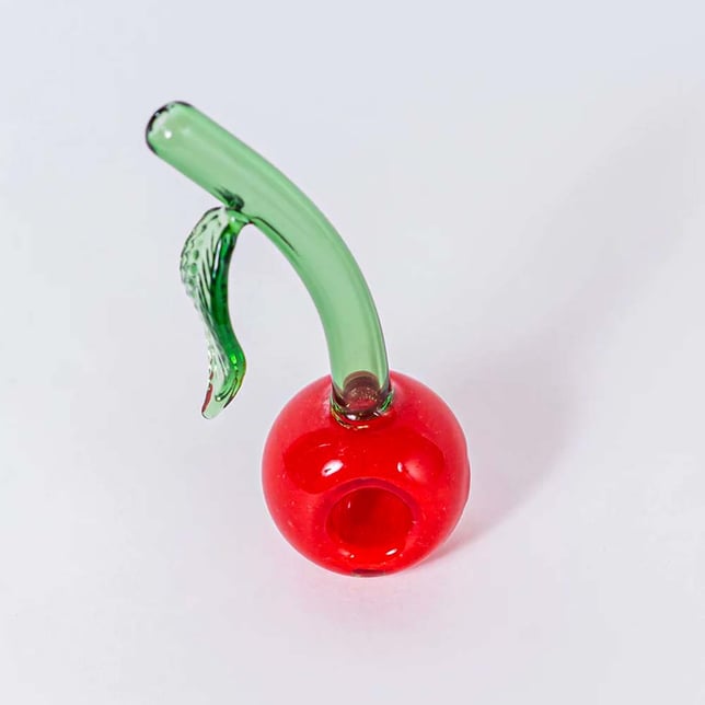 Glass Cherry Pipe - Image 1 Glass Cherry Pipe - Image 1