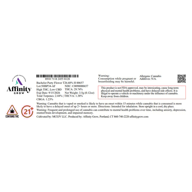 Affinity Grow - Bachelor Party (H) Flower  C0090000657 - Image 3